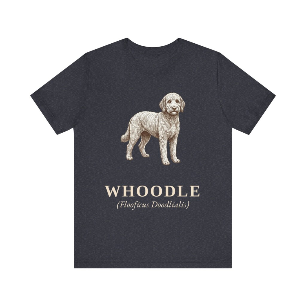 Whoodle Latin Shirt, Vintage Dog Sketch Tee, Dog Latin Gift