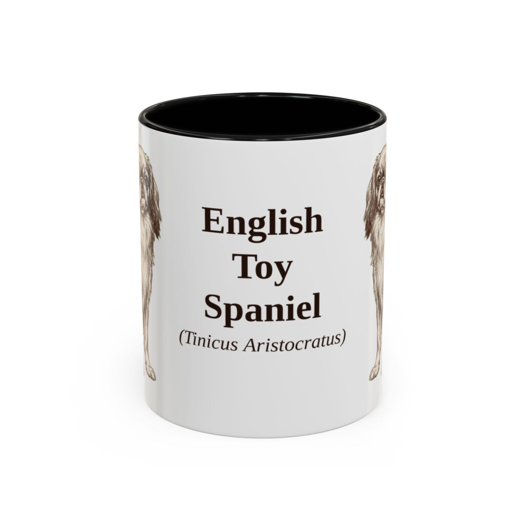1726527332582528460_2048.jpeg 11oz English Toy Spaniel Latin Mug, Vintage Dog Coffee Mug, Dog Lover Gift
