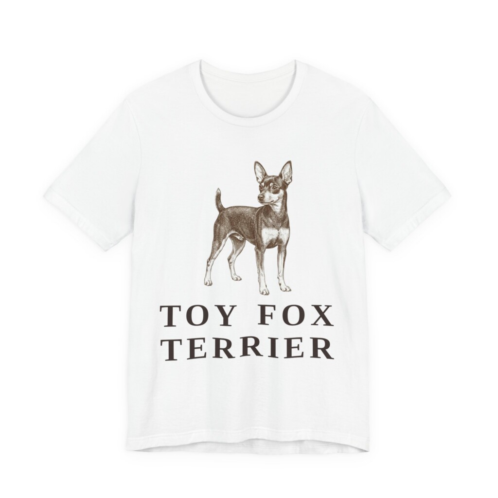 Toy Fox Terrier Shirt, Vintage Dog Sketch Tee, Dog Lover Gift