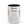 15oz Biewer Terrier Mug, Illustrated Dog Breed Facts Coffee Mug, Vintage Dog Keepsake Gift