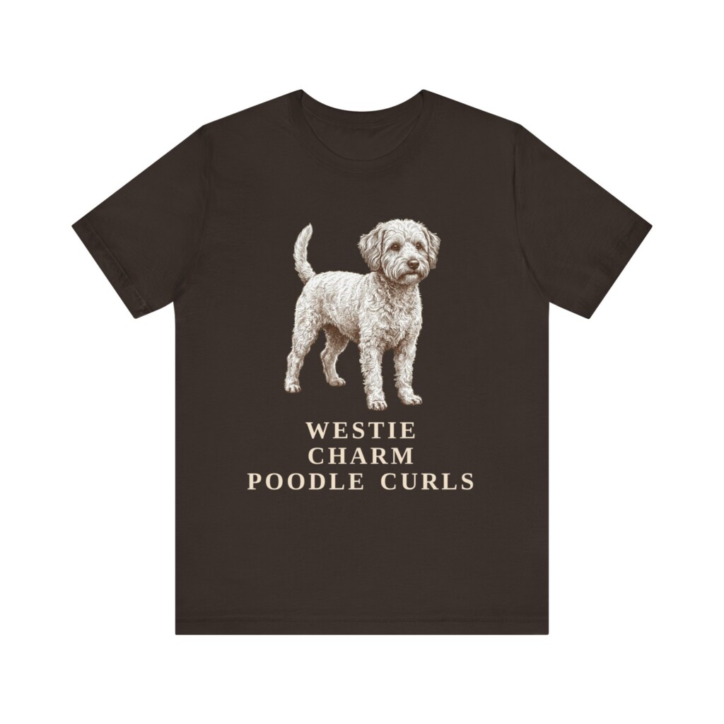 Westiepoo Humor Shirt, Vintage Dog Sketch Tee, Dog Humor Gift