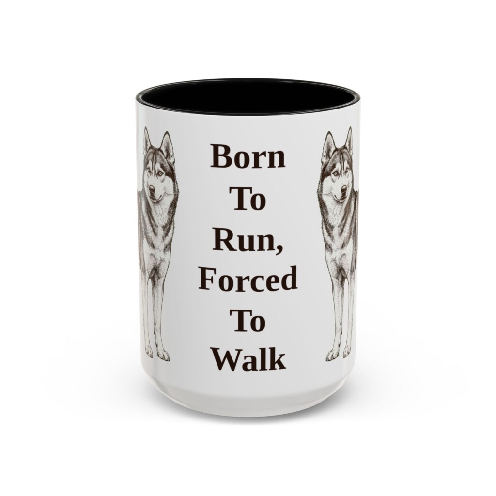 15oz Funny Alaskan Husky Mug, Vintage Dog Coffee Mug, Dog Lover Gift