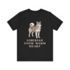 Yakutian Laika Humor Shirt, Vintage Dog Sketch Tee, Dog Humor Gift