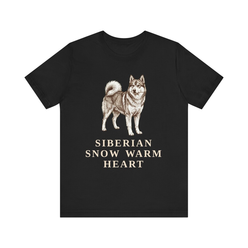 Yakutian Laika Humor Shirt, Vintage Dog Sketch Tee, Dog Humor Gift