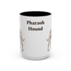 15oz Pharaoh Hound Mug, Vintage Dog Portrait Coffee Mug, Dog Lover Gift