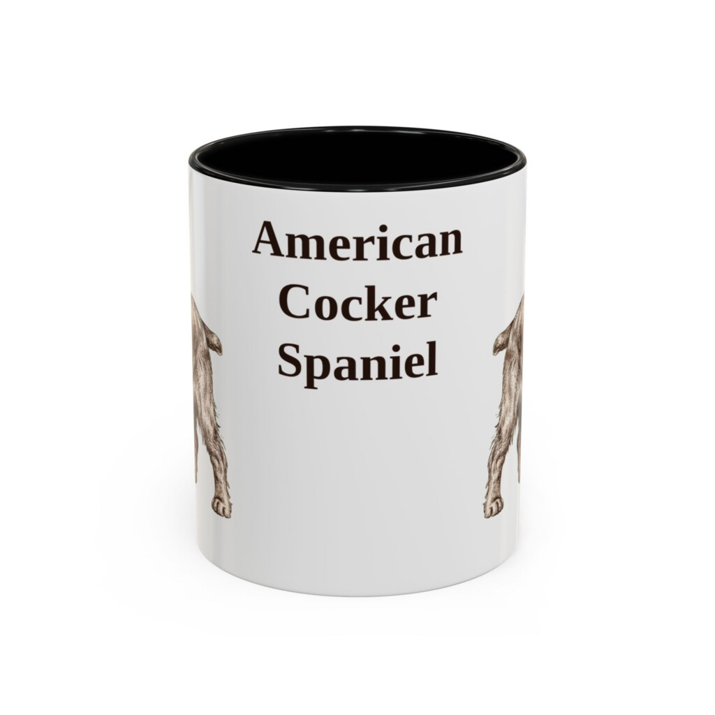 11oz American Cocker Spaniel Mug, Vintage Dog Portrait Coffee Mug, Dog Lover Gift