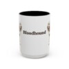 15oz Bloodhound Mug, Vintage Dog Portrait Coffee Mug, Dog Lover Gift