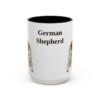 15oz German Shepherd Mug, Vintage Dog Portrait Coffee Mug, Dog Lover Gift