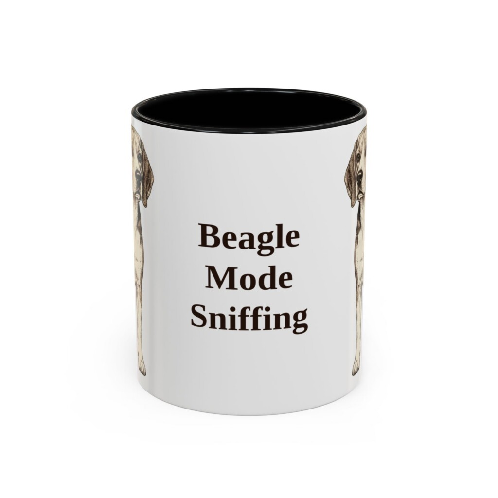 11oz Funny Beagle Mug, Vintage Dog Coffee Mug, Dog Lover Gift