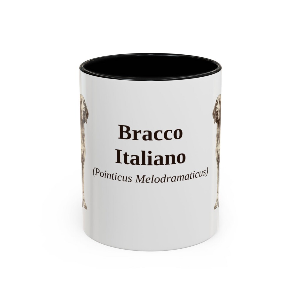 11oz Bracco Italiano Latin Mug, Vintage Dog Coffee Mug, Dog Lover Gift