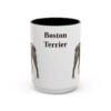 15oz Boston Terrier Mug, Vintage Dog Portrait Coffee Mug, Dog Lover Gift