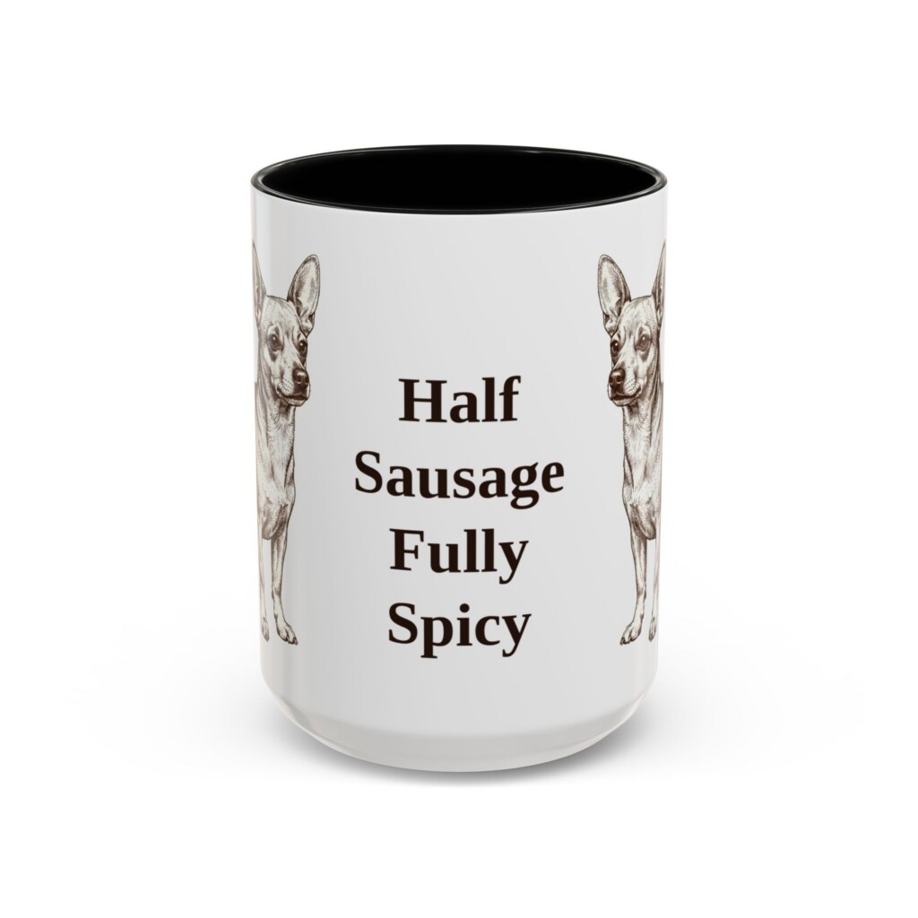 15oz Funny Chiweenie Mug, Vintage Dog Coffee Mug, Dog Lover Gift