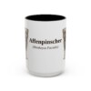 15oz Affenpinscher Latin Mug, Vintage Dog Coffee Mug, Dog Lover Gift