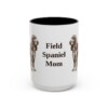 15oz Field Spaniel Dog Mom Mug, Vintage Sketch Coffee Mug, Dog Mom Gift