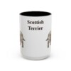 15oz Scottish Terrier Mug, Vintage Dog Portrait Coffee Mug, Dog Lover Gift