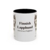 11oz Finnish Lapphund Latin Mug, Vintage Dog Coffee Mug, Dog Lover Gift