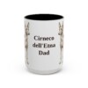 15oz Cirneco dell'Etna Dog Dad Mug, Vintage Sketch Coffee Mug, Dog Dad Gift