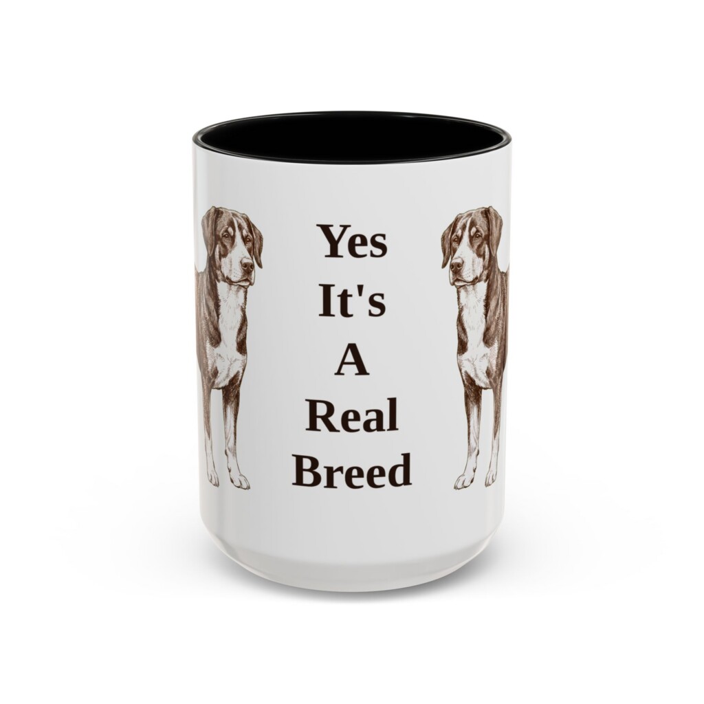 15oz Funny Entlebucher Mountain Dog Mug, Vintage Dog Coffee Mug, Dog Lover Gift