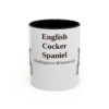 11oz English Cocker Spaniel Latin Mug, Vintage Dog Coffee Mug, Dog Lover Gift