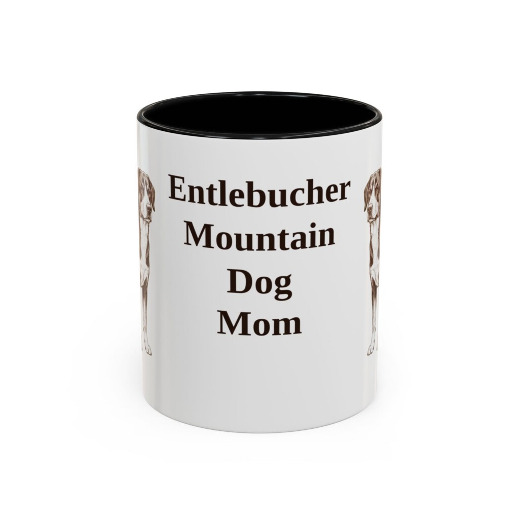 11oz Entlebucher Mountain Dog Dog Mom Mug, Vintage Sketch Coffee Mug, Dog Mom Gift