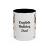 11oz English Bulldog Dog Dad Mug, Vintage Sketch Coffee Mug, Dog Dad Gift