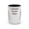 15oz Lakeland Terrier Dog Mom Mug, Vintage Sketch Coffee Mug, Dog Mom Gift
