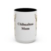 15oz Chihuahua Dog Mom Mug, Vintage Sketch Coffee Mug, Dog Mom Gift