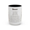 15oz Boxer Mug, Illustrated Dog Breed Facts Coffee Mug, Vintage Dog Keepsake Gift