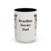 2255309010513073340_2048.jpeg 15oz Brazilian Terrier Dog Dad Mug, Vintage Sketch Coffee Mug, Dog Dad Gift