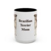 15oz Brazilian Terrier Dog Mom Mug, Vintage Sketch Coffee Mug, Dog Mom Gift