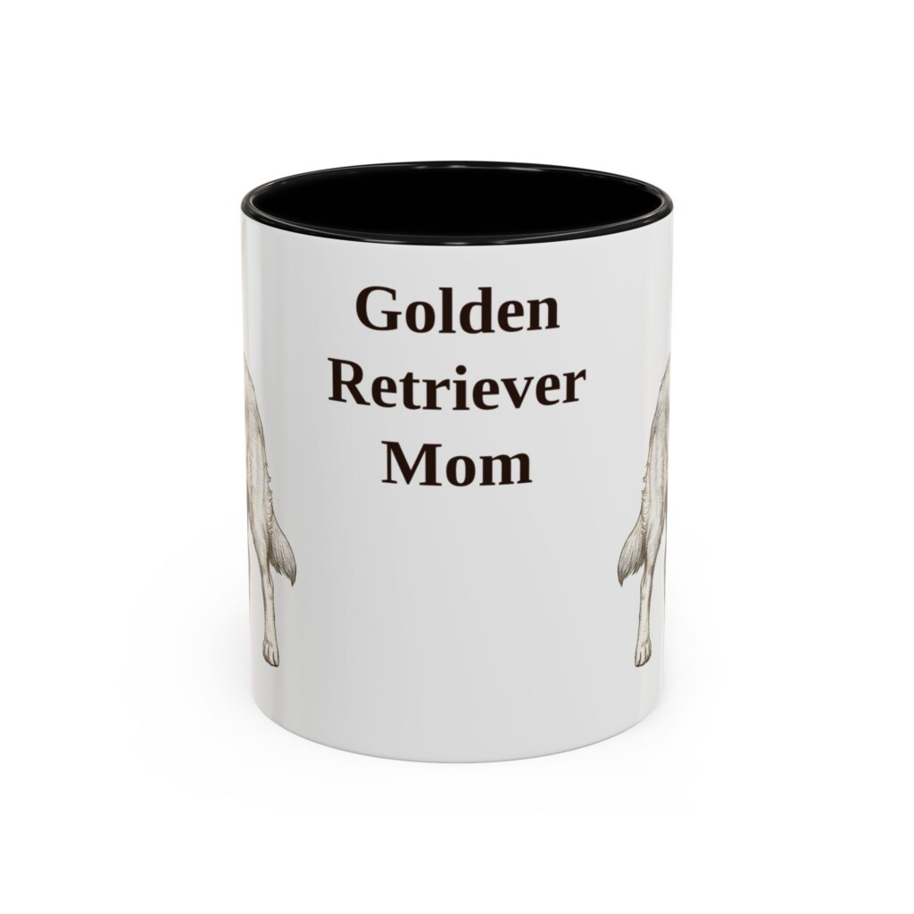 2390111608320102495_2048.jpeg 11oz Golden Retriever Dog Mom Mug, Vintage Sketch Coffee Mug, Dog Mom Gift