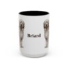 15oz Briard Mug, Vintage Dog Portrait Coffee Mug, Dog Lover Gift