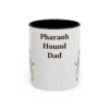 11oz Pharaoh Hound Dog Dad Mug, Vintage Sketch Coffee Mug, Dog Dad Gift