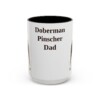 15oz Doberman Pinscher Dog Dad Mug, Vintage Sketch Coffee Mug, Dog Dad Gift