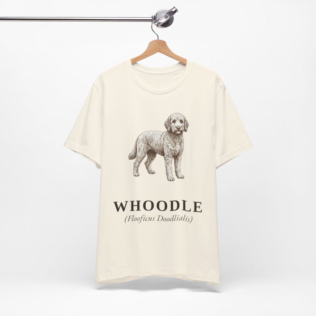 Whoodle Latin Shirt, Vintage Dog Sketch Tee, Dog Latin Gift