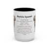 15oz Boykin Spaniel Mug, Illustrated Dog Breed Facts Coffee Mug, Vintage Dog Keepsake Gift