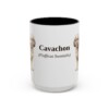 15oz Cavachon Latin Mug, Vintage Dog Coffee Mug, Dog Lover Gift