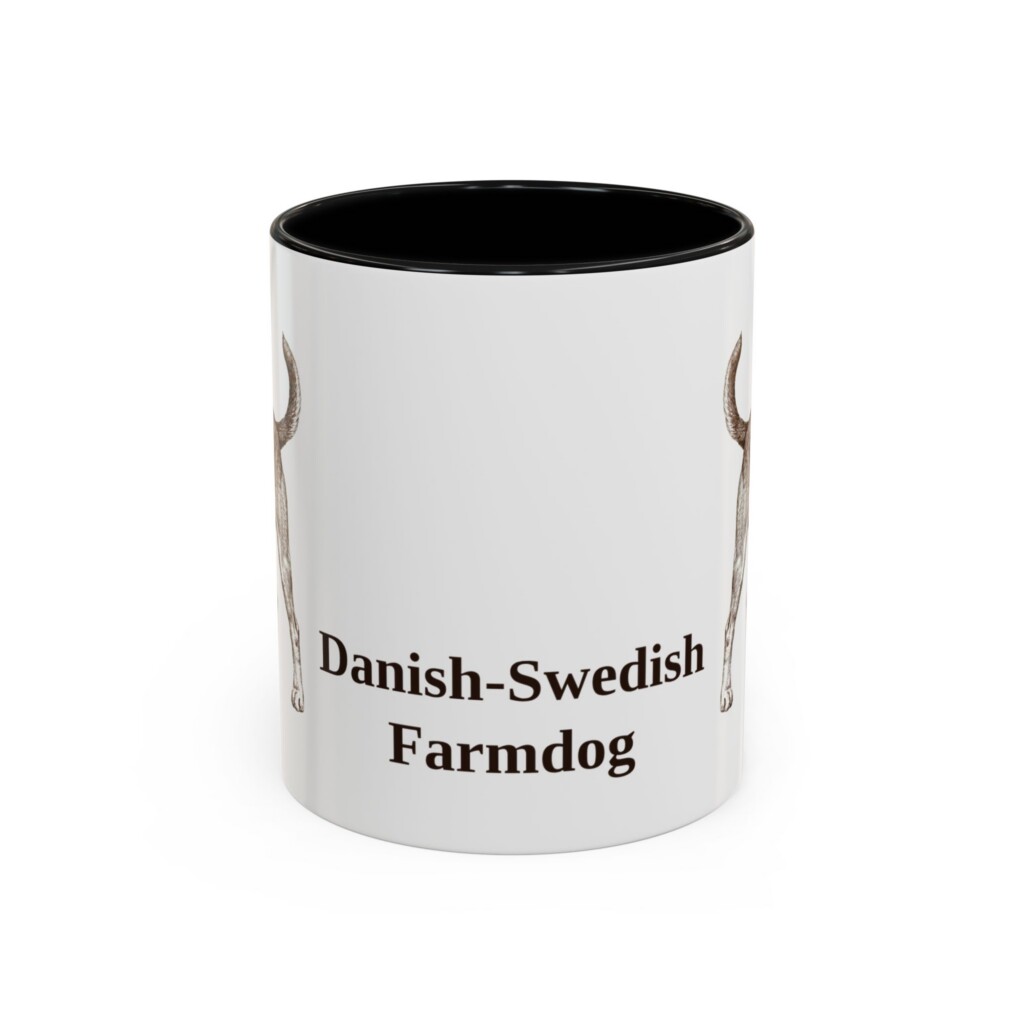 11oz Danish-Swedish Farmdog Mug, Vintage Dog Portrait Coffee Mug, Dog Lover Gift