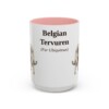15oz Belgian Tervuren Latin Mug, Vintage Dog Coffee Mug, Dog Lover Gift