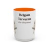 15oz Belgian Tervuren Latin Mug, Vintage Dog Coffee Mug, Dog Lover Gift