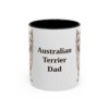 11oz Australian Terrier Dog Dad Mug, Vintage Sketch Coffee Mug, Dog Dad Gift