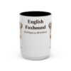 15oz English Foxhound Latin Mug, Vintage Dog Coffee Mug, Dog Lover Gift