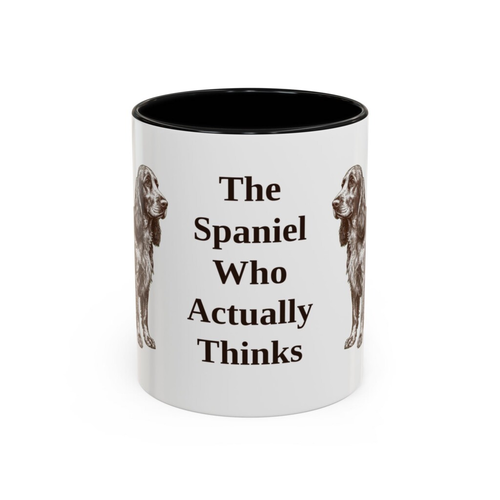 11oz Funny Field Spaniel Mug, Vintage Dog Coffee Mug, Dog Lover Gift