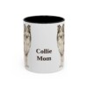 11oz Collie Dog Mom Mug, Vintage Sketch Coffee Mug, Dog Mom Gift