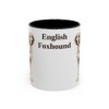 11oz English Foxhound Mug, Vintage Dog Portrait Coffee Mug, Dog Lover Gift