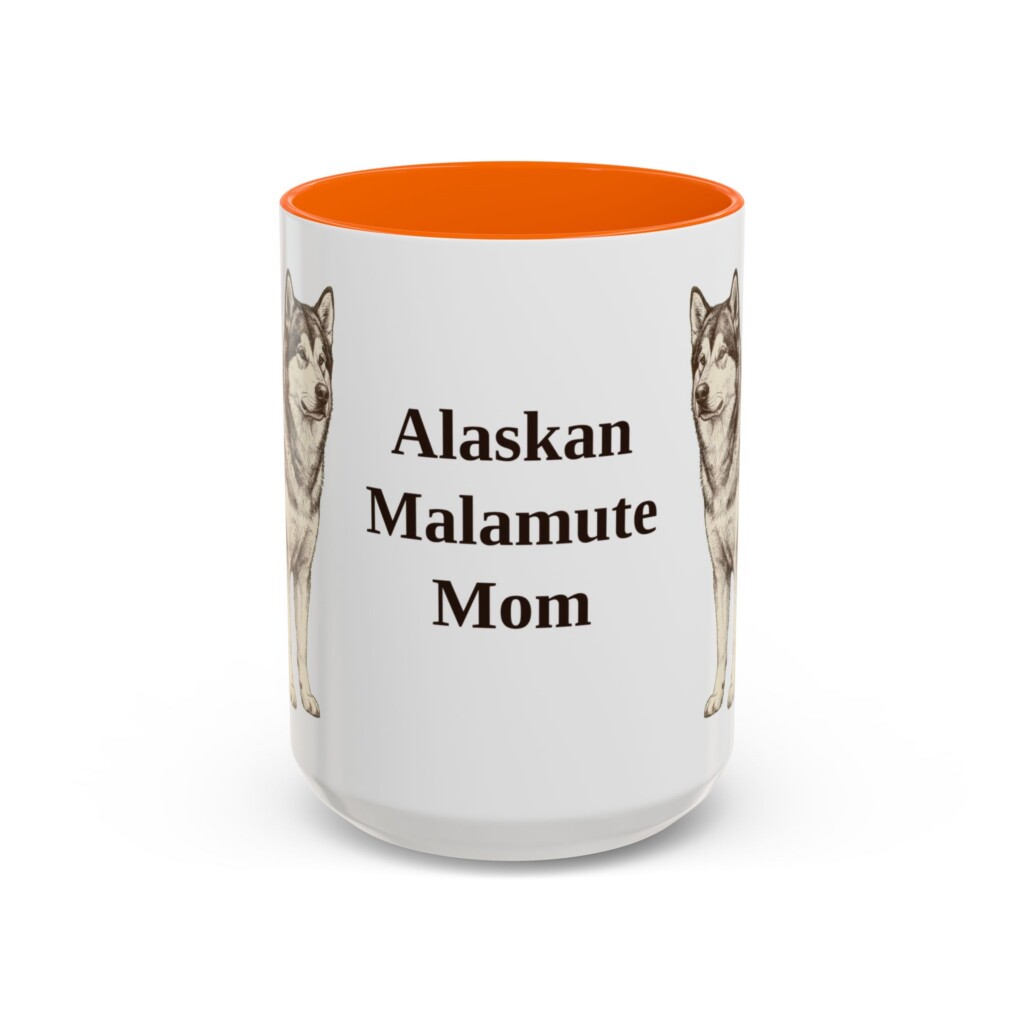 2943172922906947851_2048.jpeg 15oz Alaskan Malamute Dog Mom Mug, Vintage Sketch Coffee Mug, Dog Mom Gift