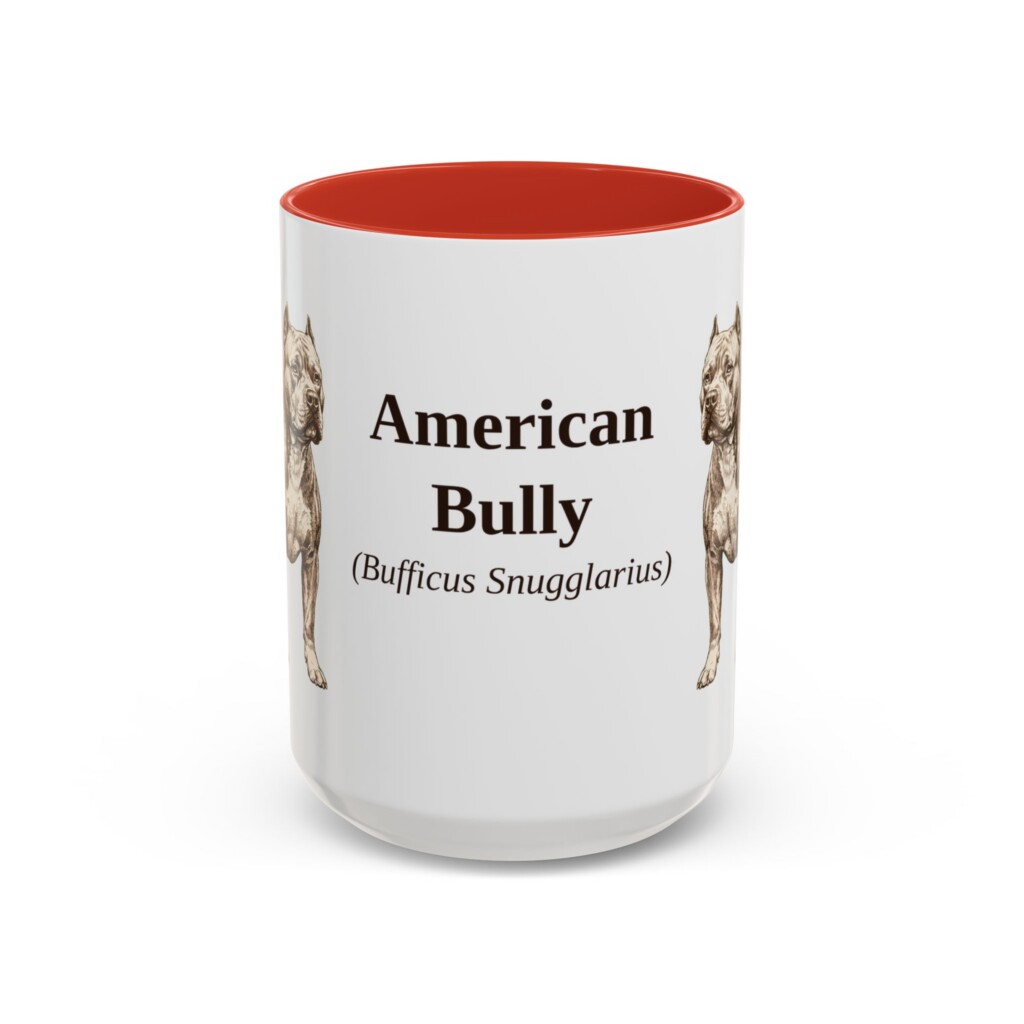 2983244155258662762_2048-1.jpeg 15oz American Bully Latin Mug, Vintage Dog Coffee Mug, Dog Lover Gift