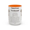 2983476924485646949_2048.jpeg 15oz American Foxhound Mug, Illustrated Dog Breed Facts Coffee Mug, Vintage Dog Keepsake Gift