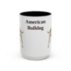 15oz American Bulldog Mug, Vintage Dog Portrait Coffee Mug, Dog Lover Gift