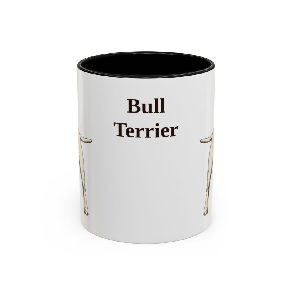 11oz Bull Terrier Mug, Vintage Dog Portrait Coffee Mug, Dog Lover Gift